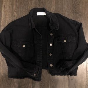 denim jacket black